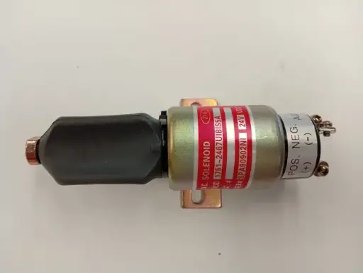 [PRE-DOO-DH300-0496] Selenoide de paro Excavadora 24 volts Motor cummins